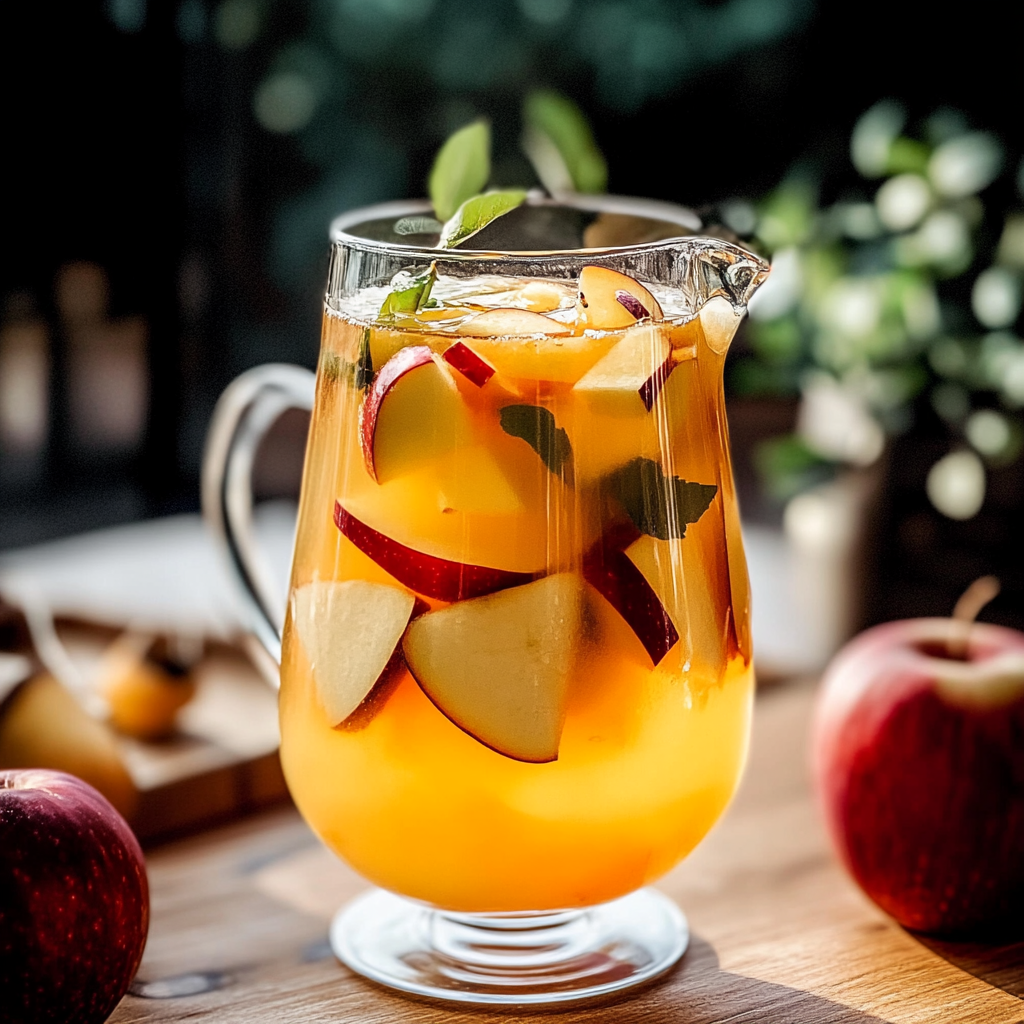 Recipe preparation for Apple Cider Sangria