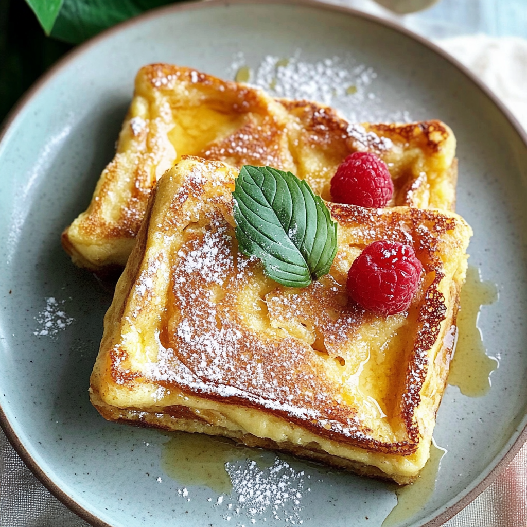 Recipe preparation for Overnight Crème Brûlée French Toast