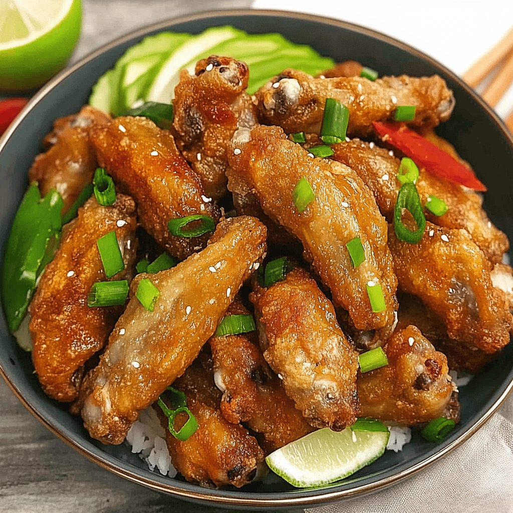 Recipe preparation for Chinese Salt and Pepper Chicken Wings