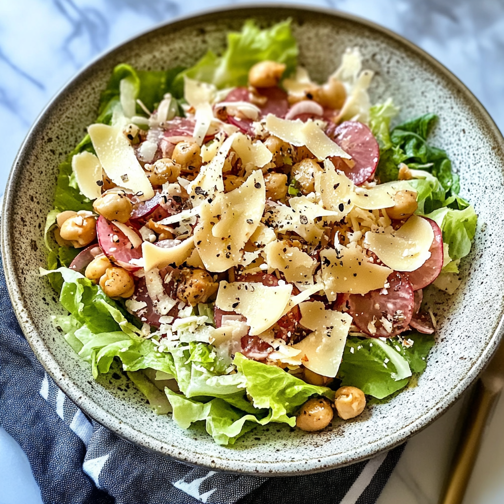 Recipe preparation for La Scala Chopped Salad Recipe