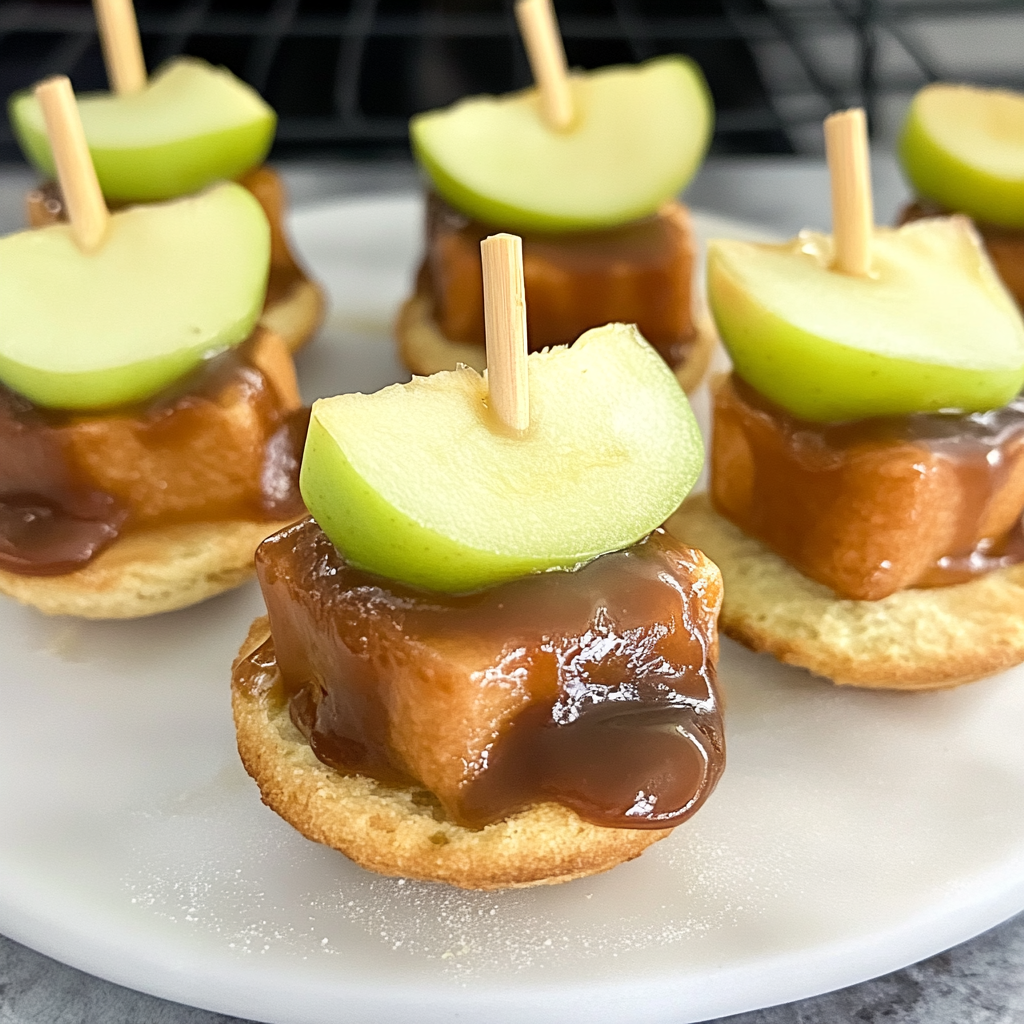 Recipe preparation for caramel apple bites