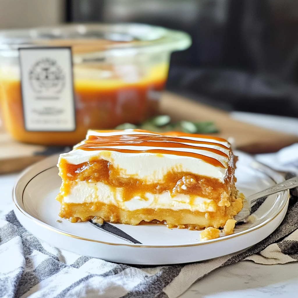 Recipe preparation for pumpkin lasagna dessert