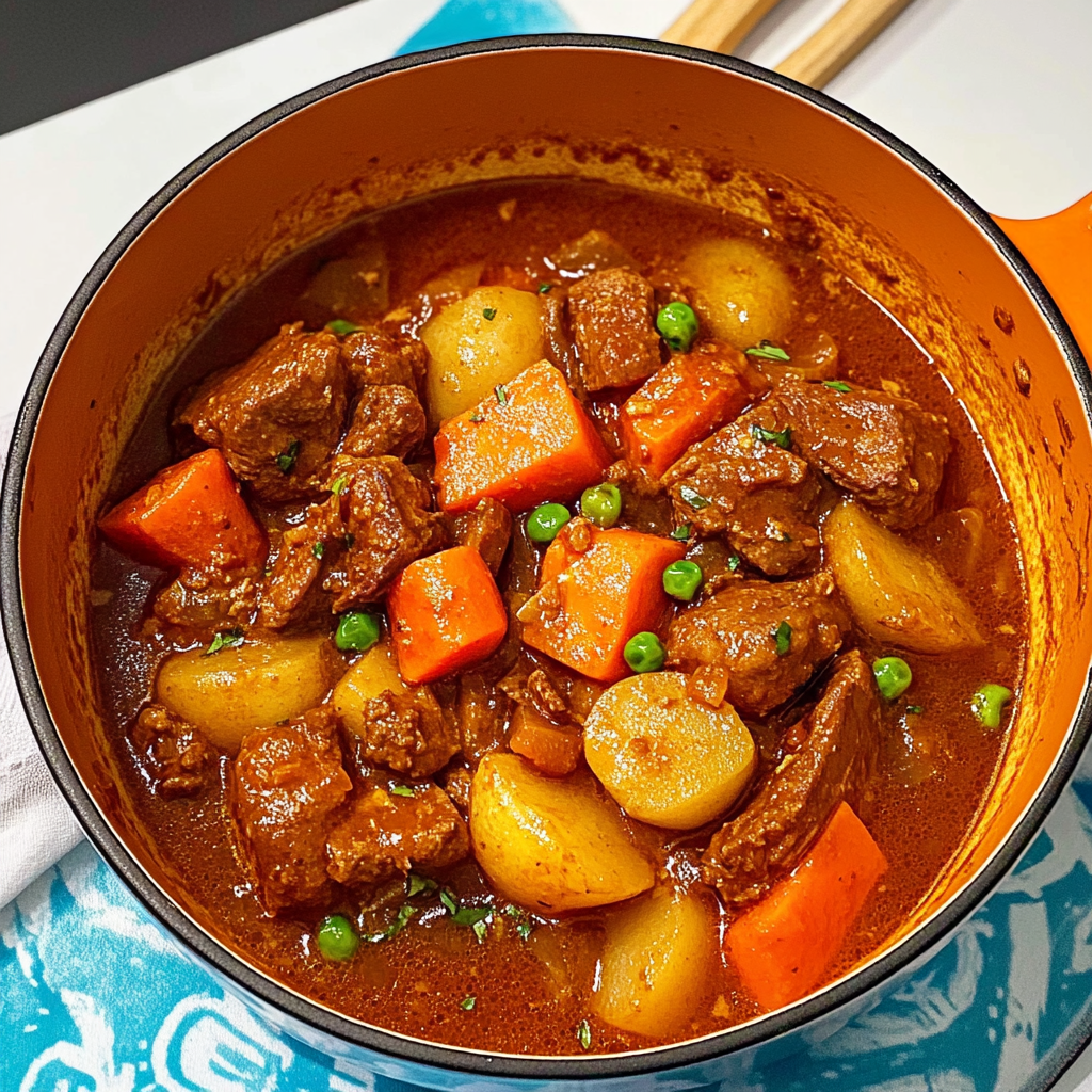 Recipe preparation for One-Pot Autumn Beef Stew