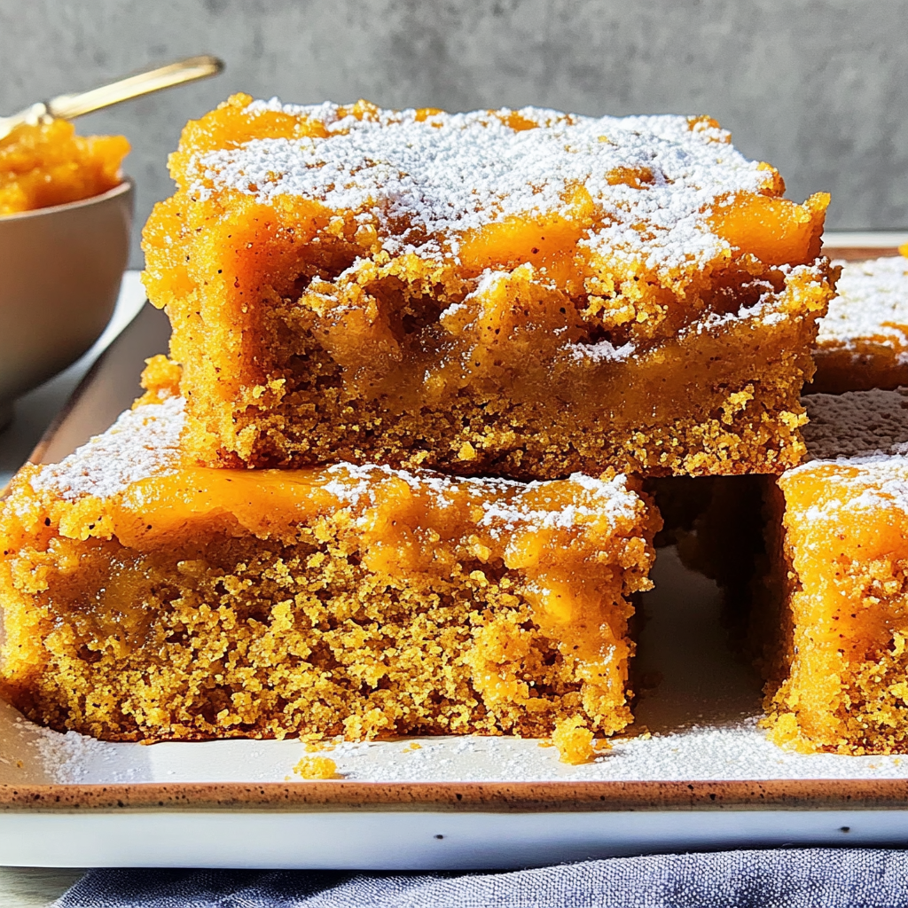 Recipe preparation for pumpkin bars