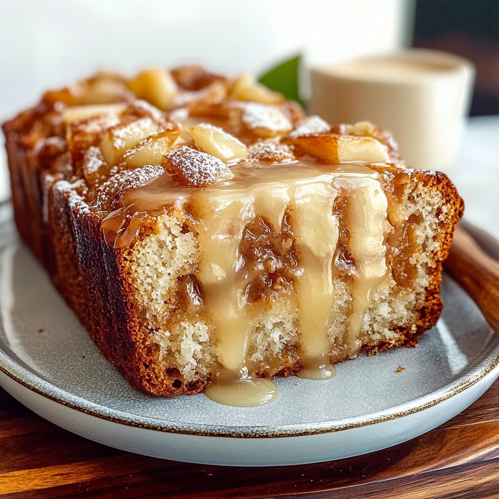 Recipe preparation for Amish Apple Fritter Bread
