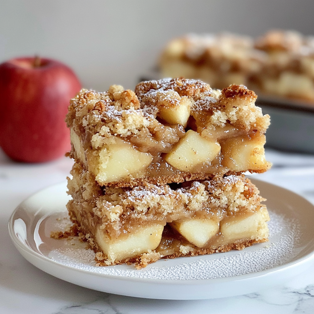 Recipe preparation for apple bars recipe