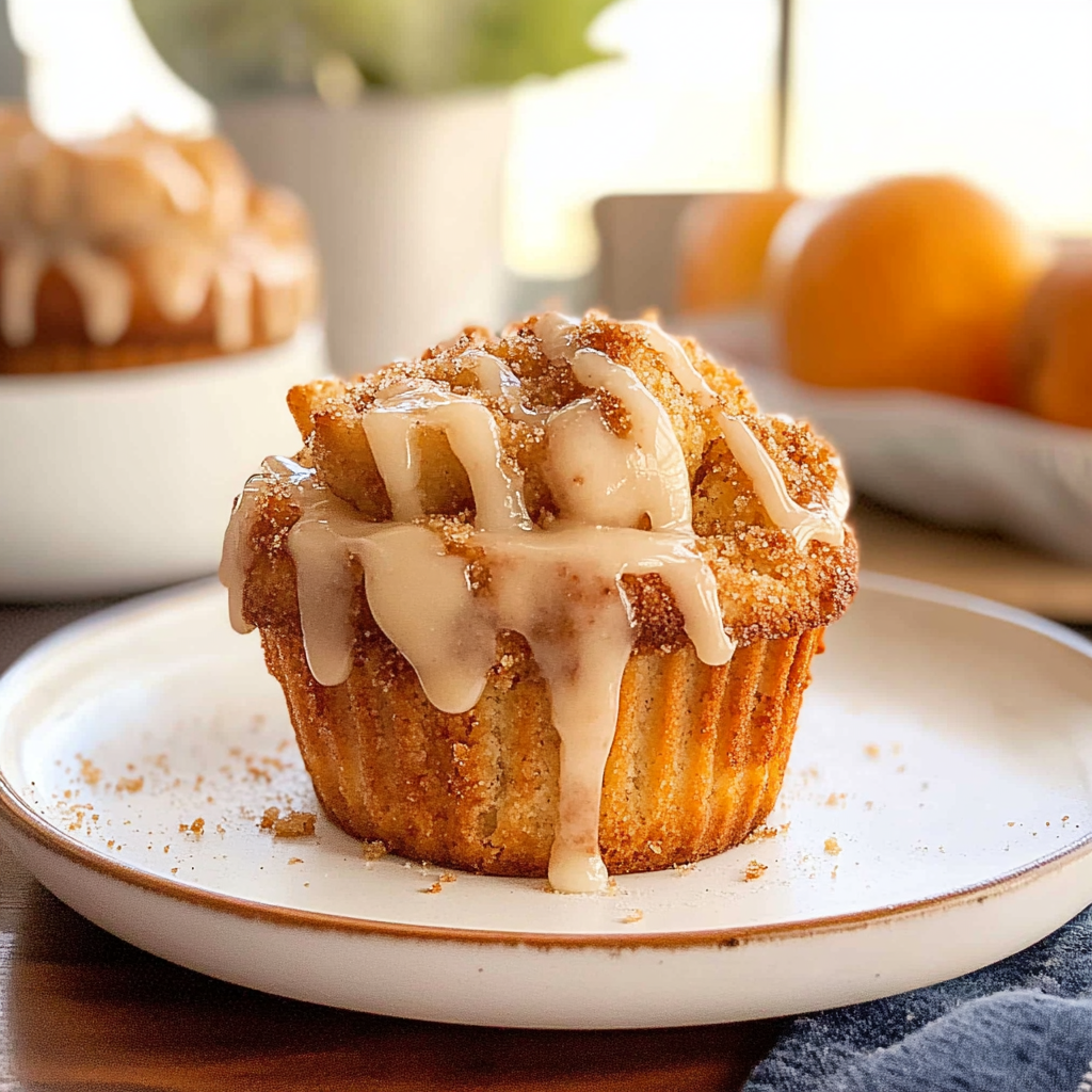 Recipe preparation for Apple Cinnamon Cottage Cheese Muffins