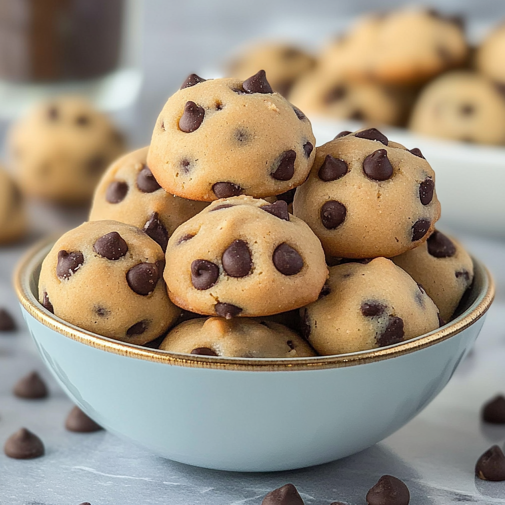 Recipe preparation for No-Bake Cookie Dough Bites