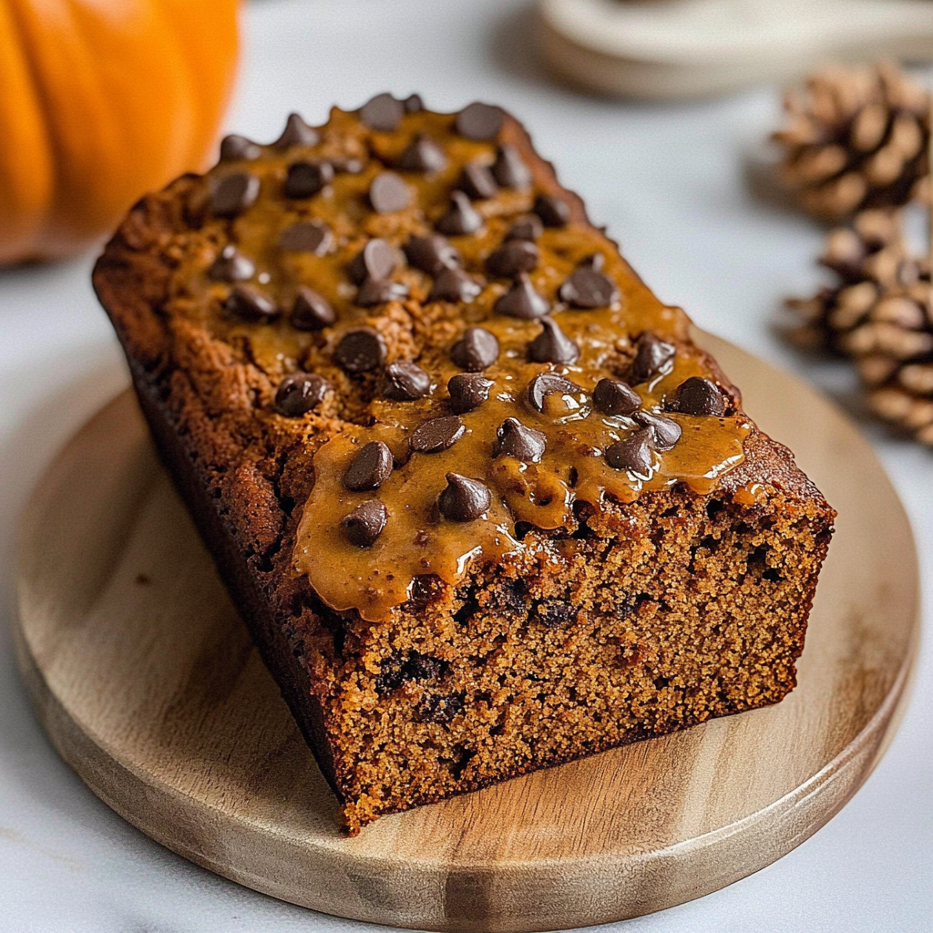 Recipe preparation for Chocolate Chip Pumpkin Bread