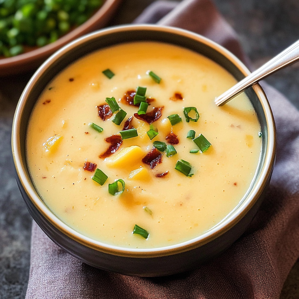 Recipe preparation for Creamy Rustic Potato Soup