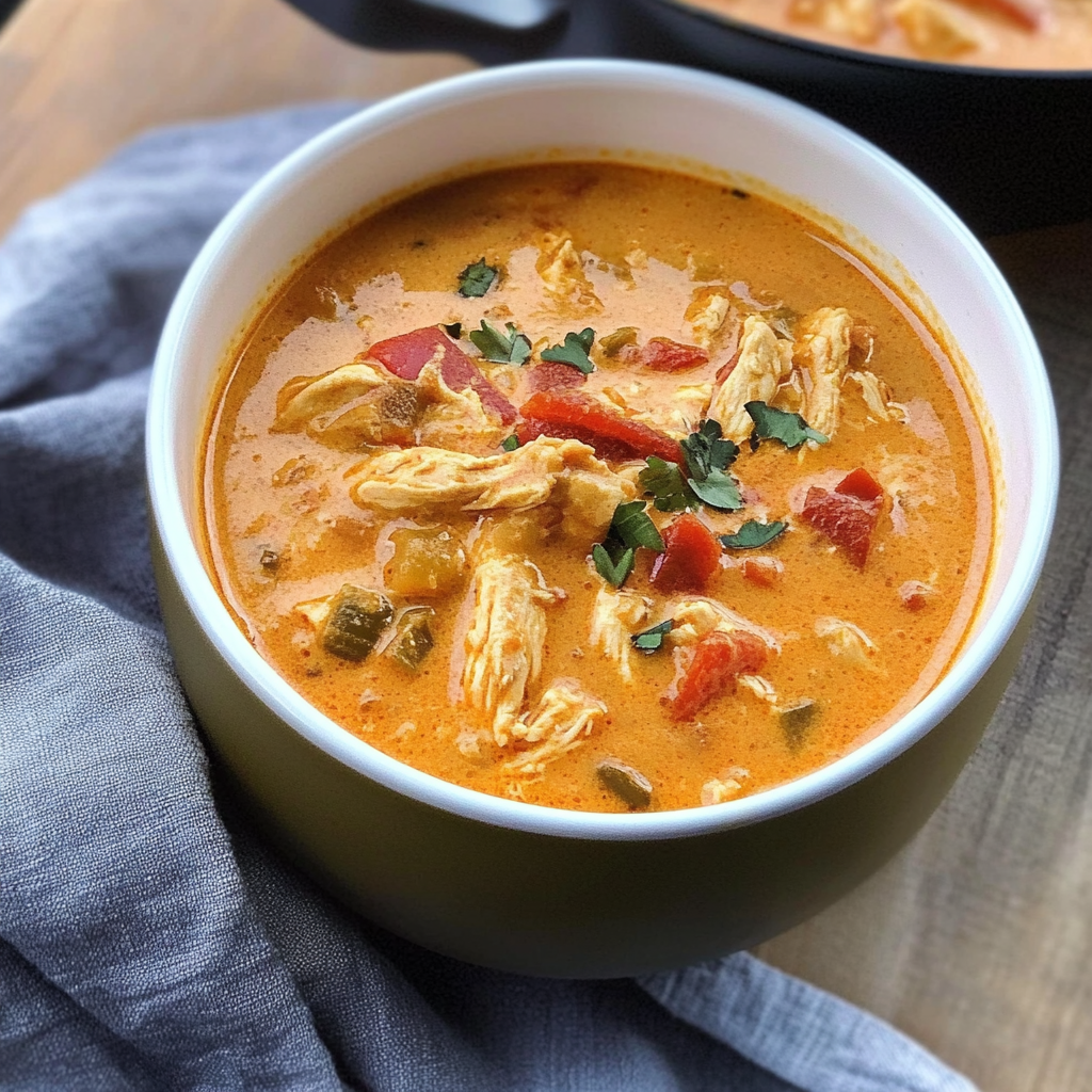 Recipe preparation for Low Carb Chicken Fajita Soup