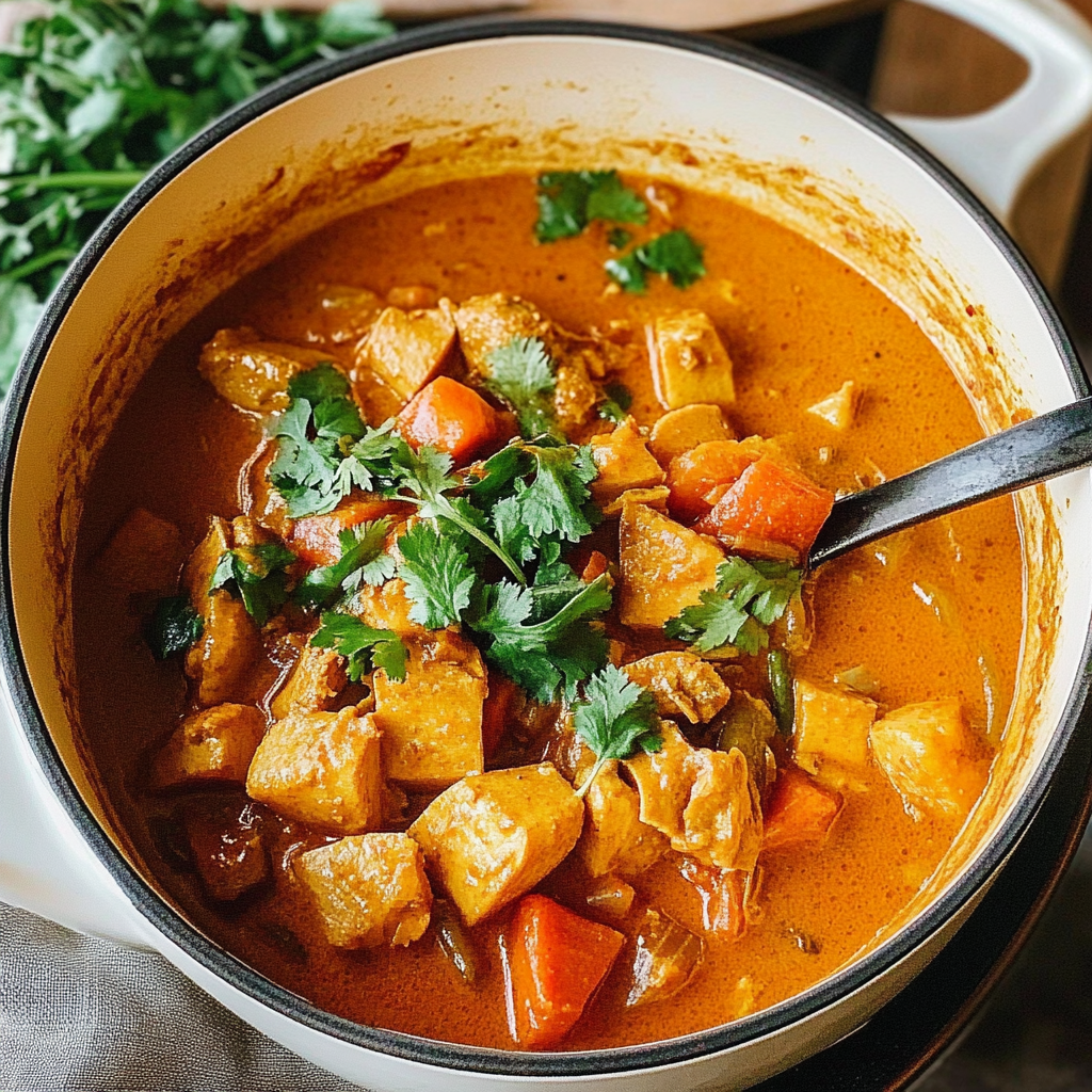 Recipe preparation for Sweet Potato Curry