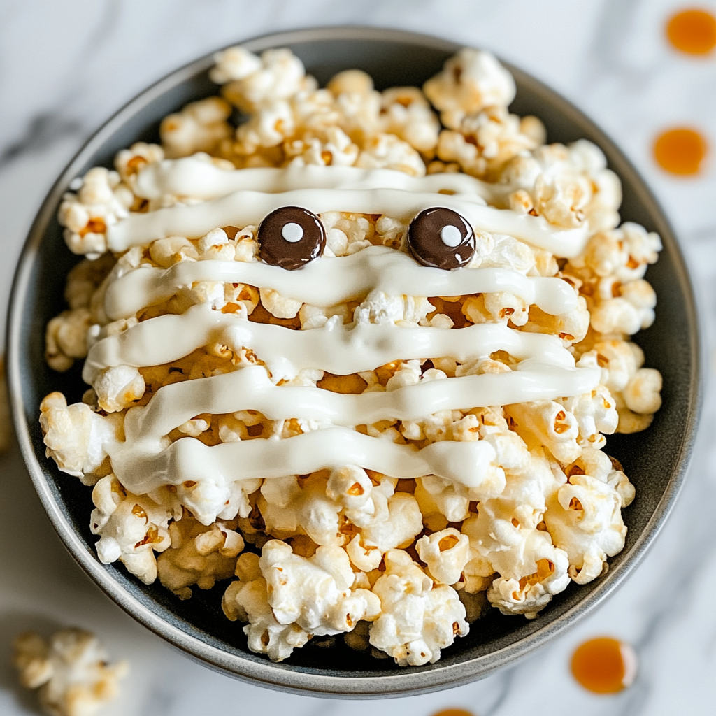 Recipe preparation for Bat Wing Popcorn