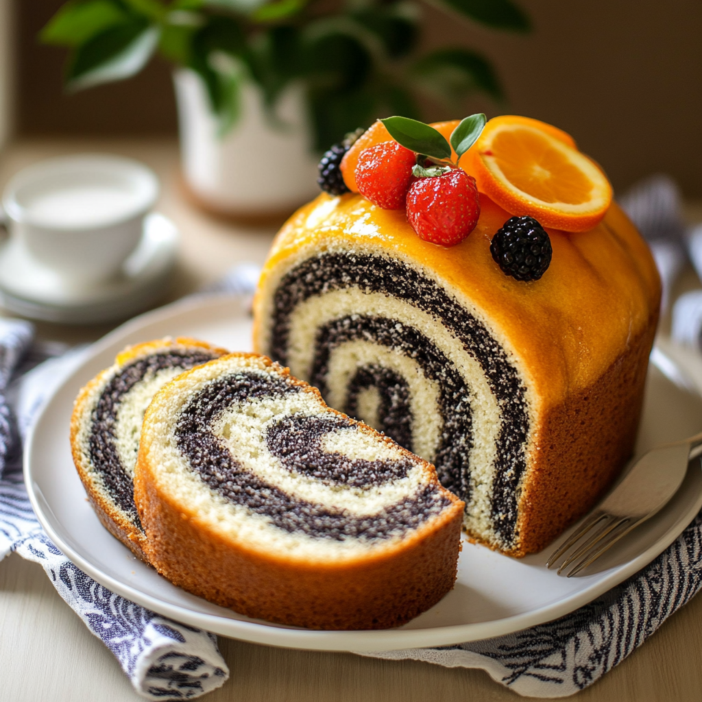 Recipe preparation for Makówki Poppy Seed Dessert