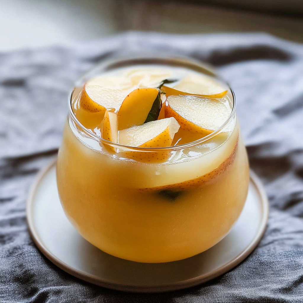 Recipe preparation for Mulled Pear Drink