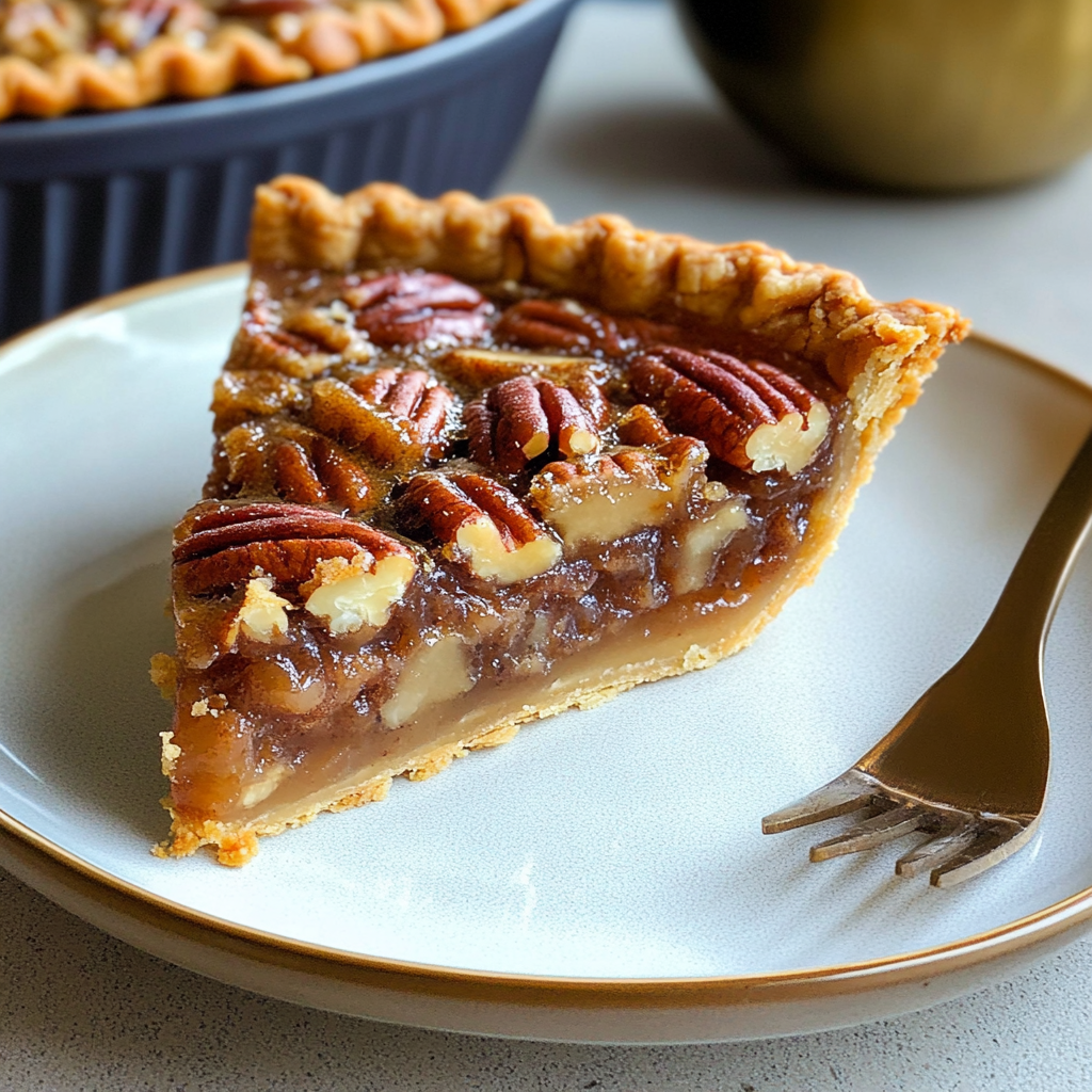 Recipe preparation for Maple Pecan Pie
