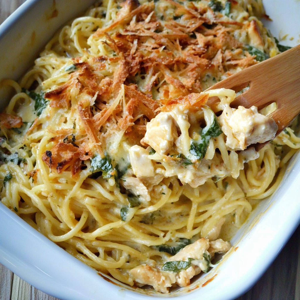 Recipe preparation for Monterey Chicken Spaghetti