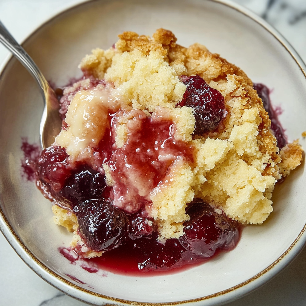 Recipe preparation for Cranberry Dump Cake