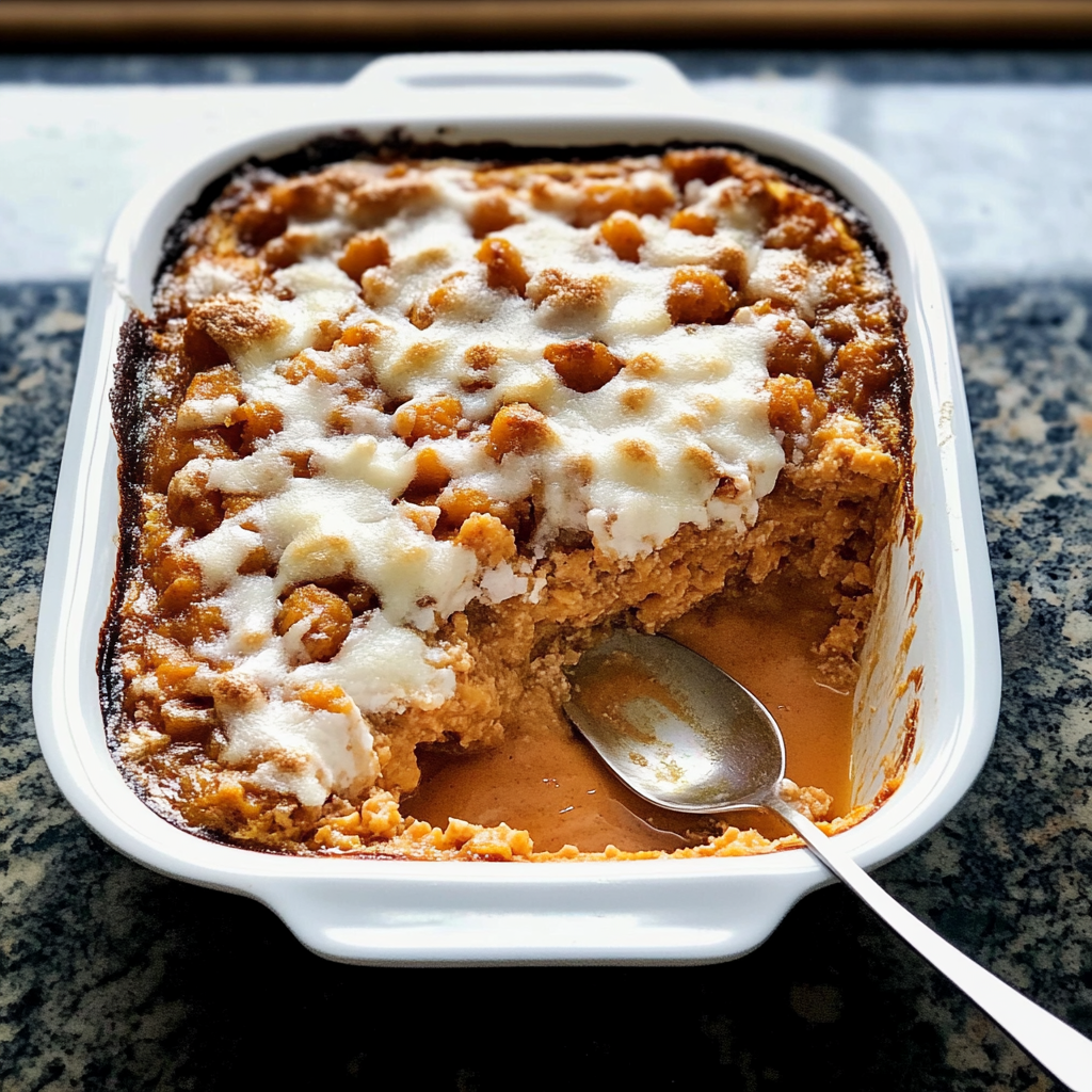 Recipe preparation for Instant Pot Sweet Potato Casserole