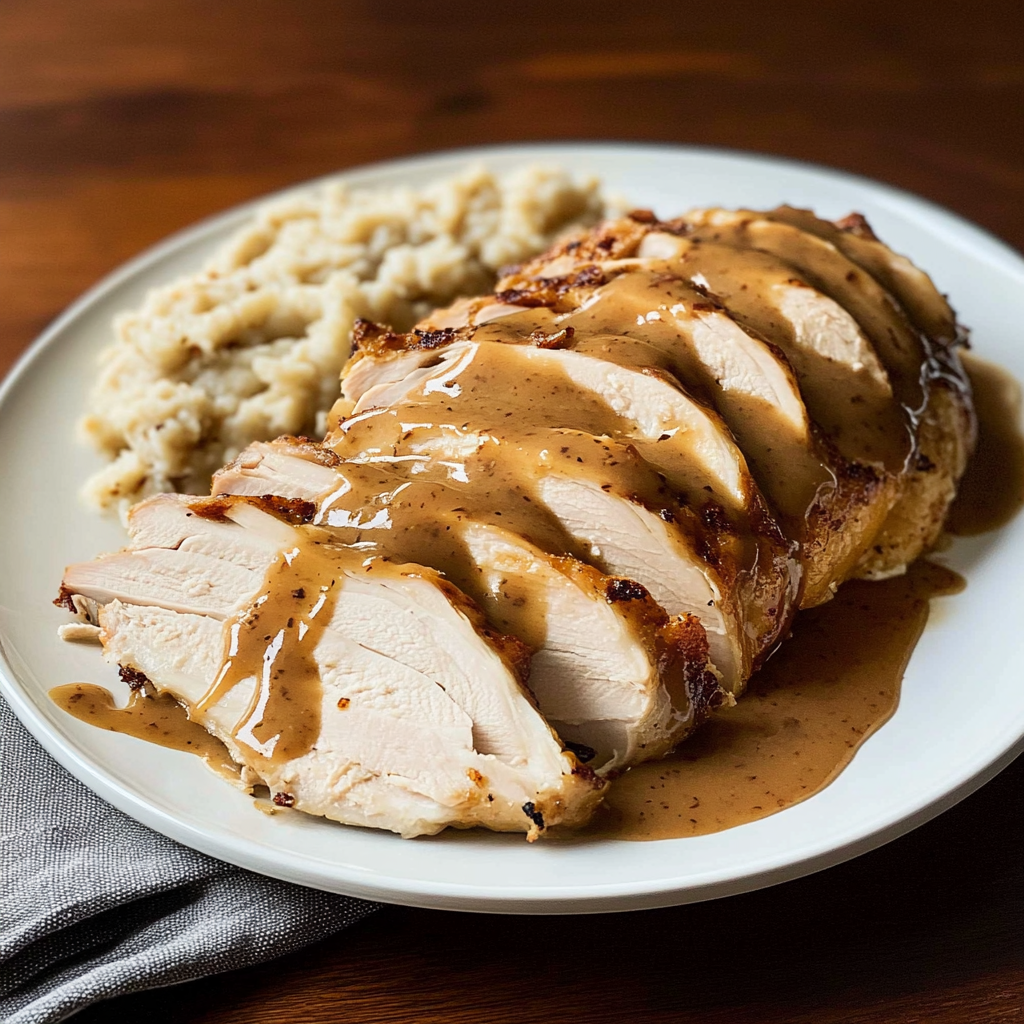 Recipe preparation for Slow Cooker Turkey & Gravy