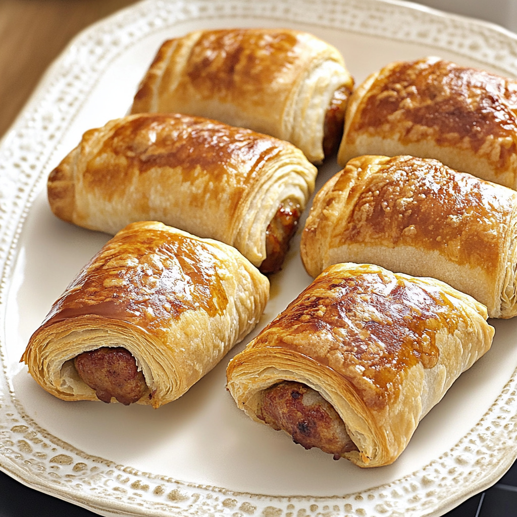Recipe preparation for Easy Sausage Rolls