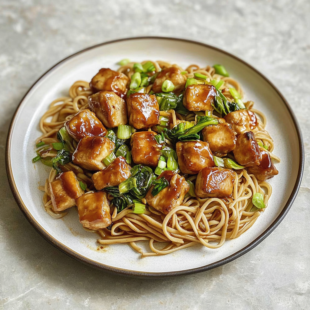 Recipe preparation for Quick Chicken Stir-Fry Noodles