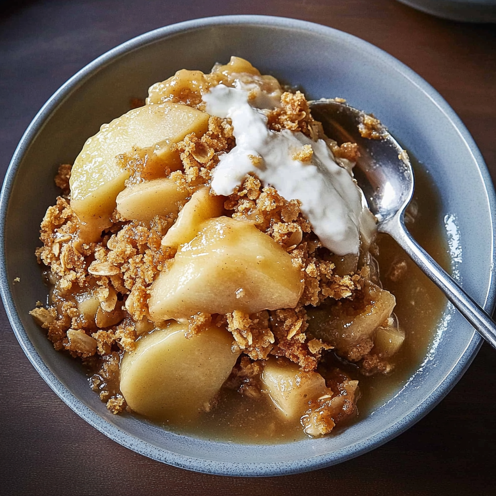 Recipe preparation for Slow Cooker Apple Crisp