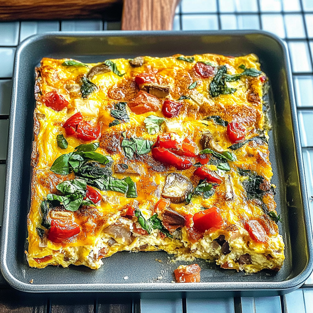 Recipe preparation for Sheet Pan Frittata
