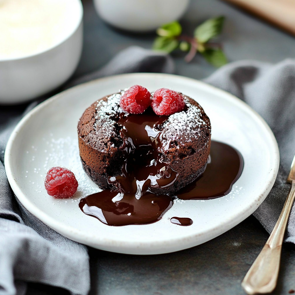 Recipe preparation for Instant Pot Chocolate Lava Cake