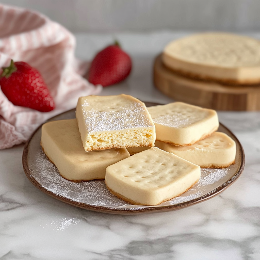 Recipe preparation for buttery shortbread cookies