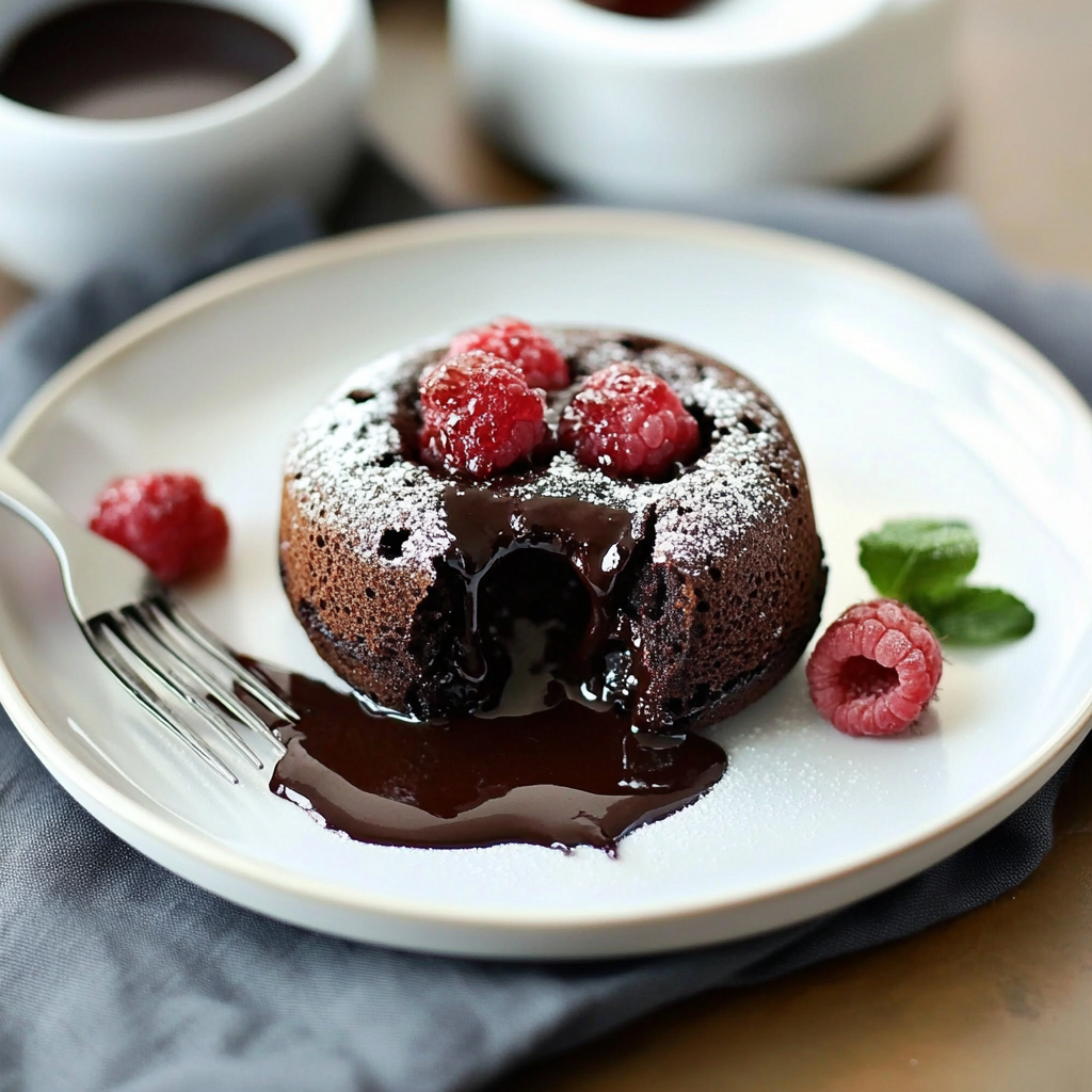 Recipe preparation for Instant Pot Chocolate Lava Cake