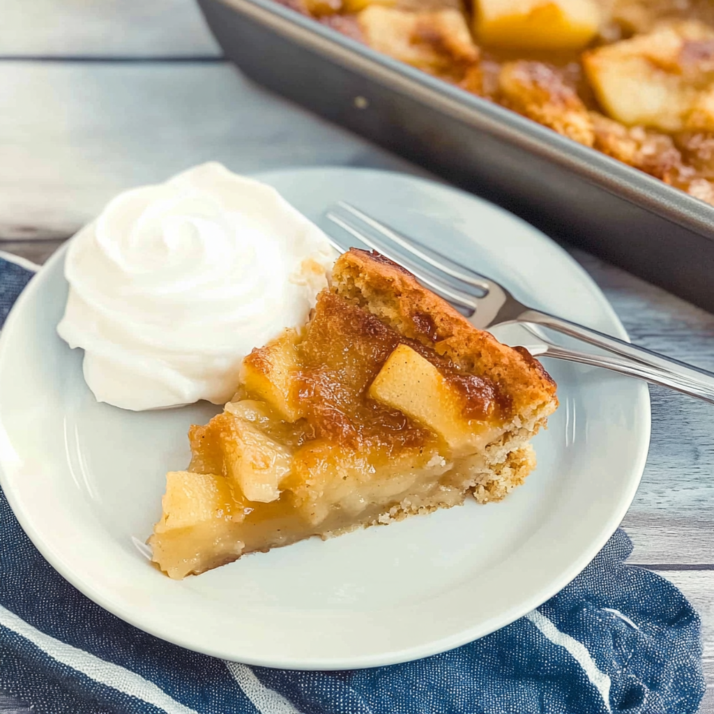 Recipe preparation for pear dump cake