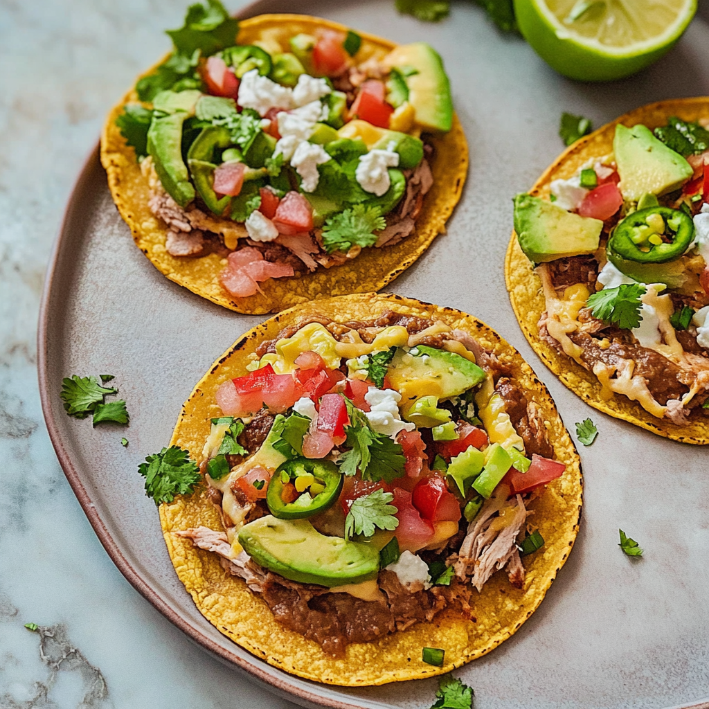 Recipe preparation for Easy Tostada Recipe