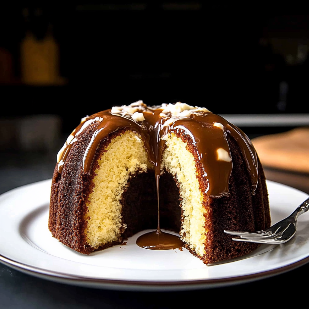 Recipe preparation for Cream Cheese Bundt Cake