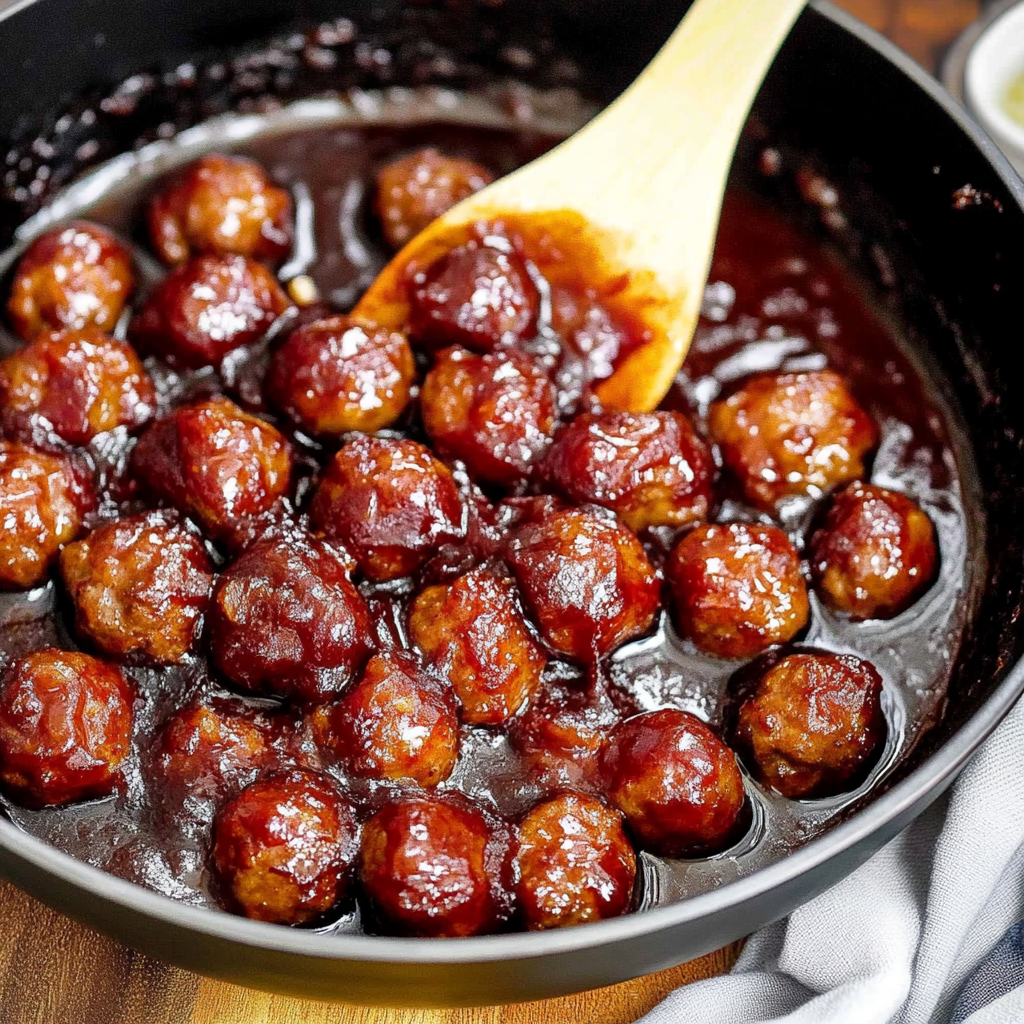 Recipe preparation for cranberry meatballs crockpot