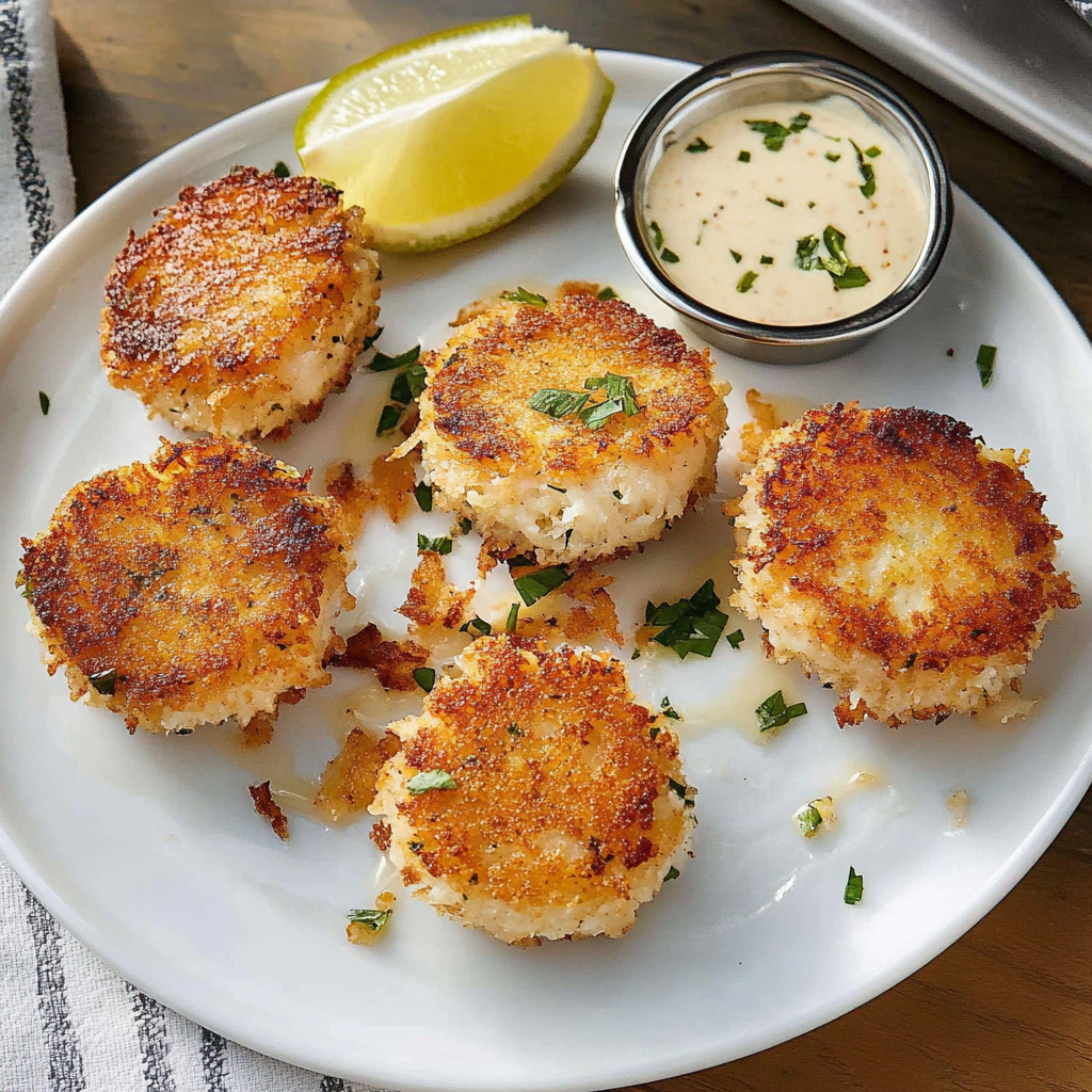 Recipe preparation for Mini Crab Cakes