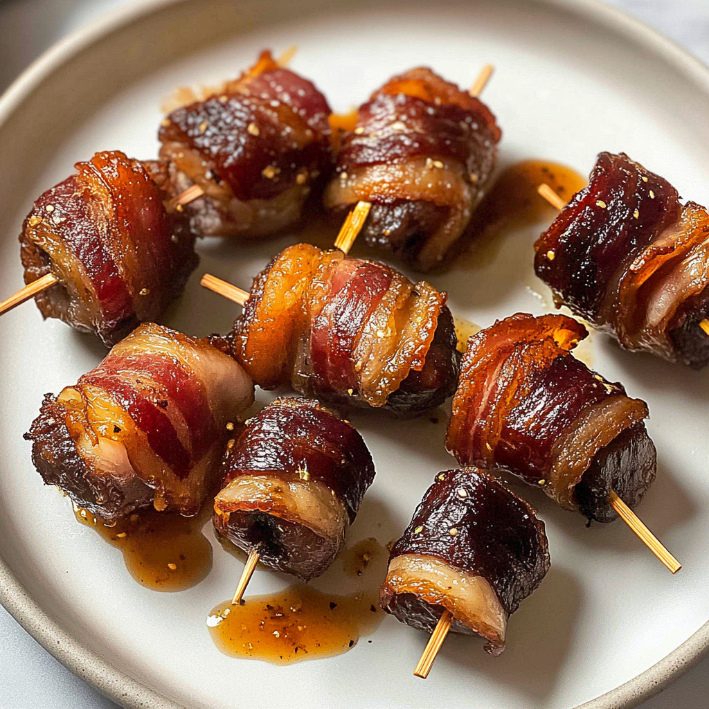 Recipe preparation for Bacon-Wrapped Dates