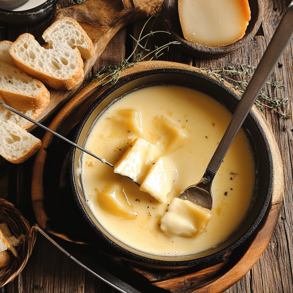 Recipe preparation for Cheese Fondue