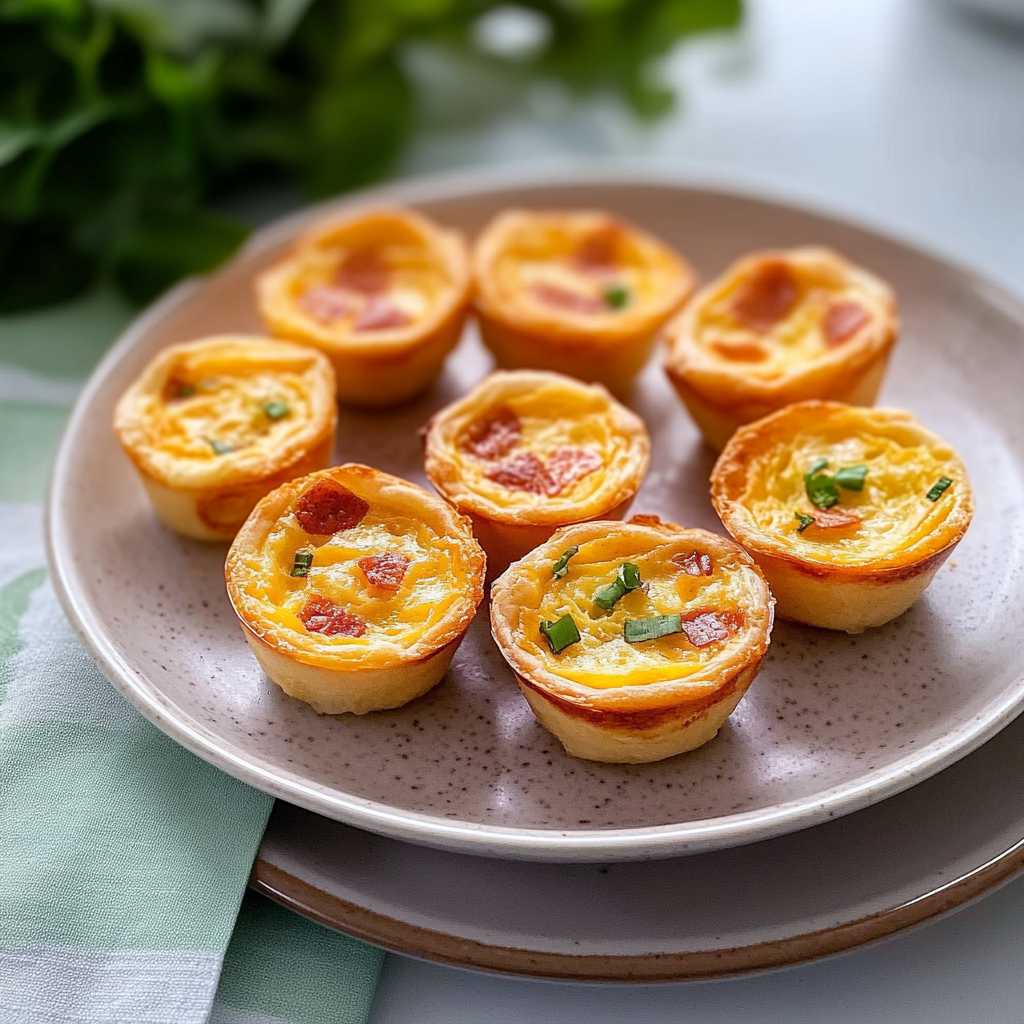 Recipe preparation for Mini Quiches