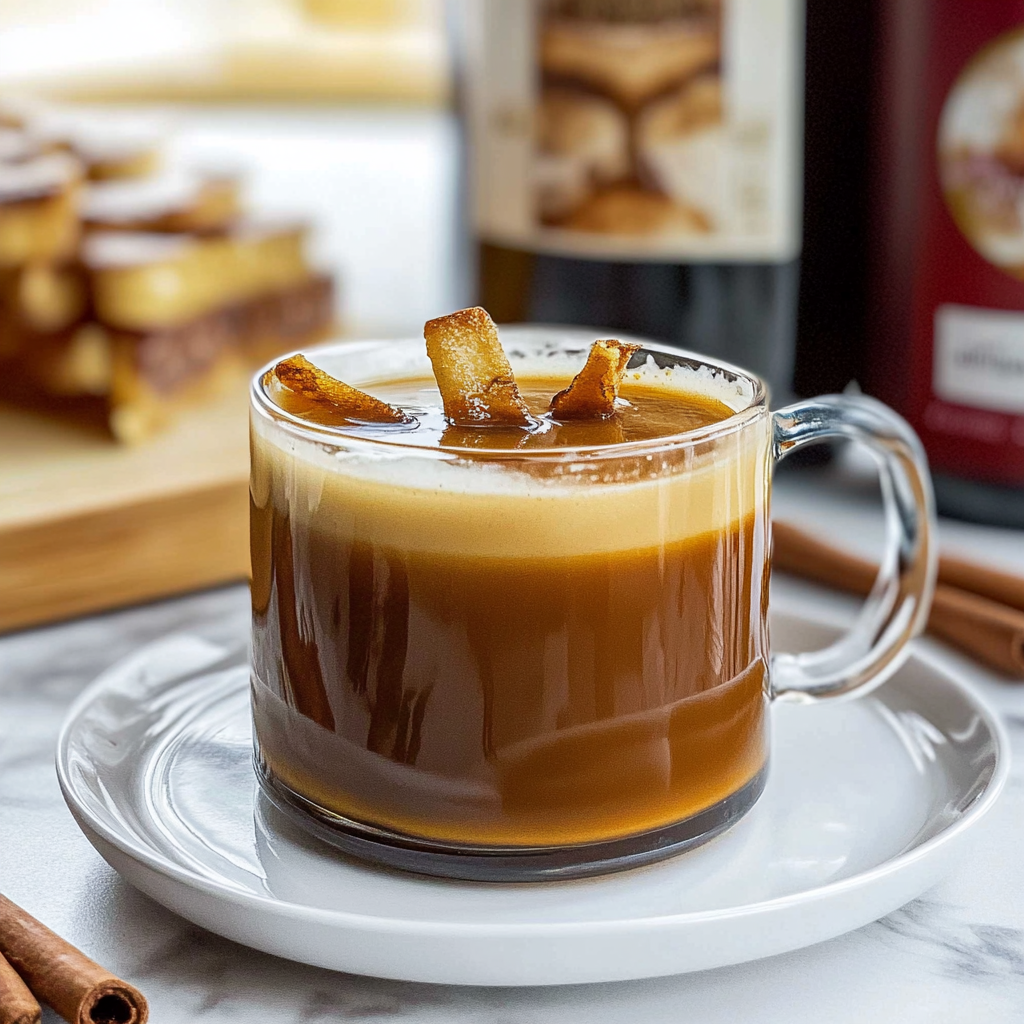 Recipe preparation for Spiced Homemade Hot Buttered Rum