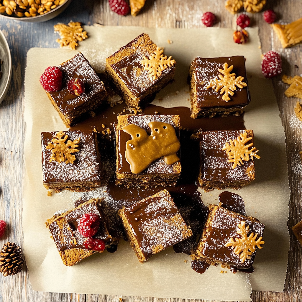 Recipe preparation for Gluten-Free Vegan Gingerbread Millionaires Shortbread