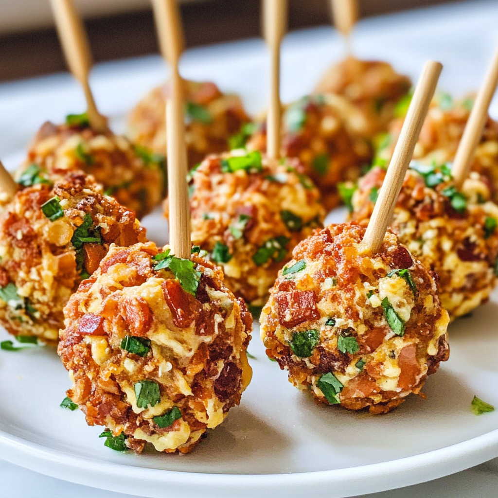 Recipe preparation for Bacon Ranch Cheese Ball Bites