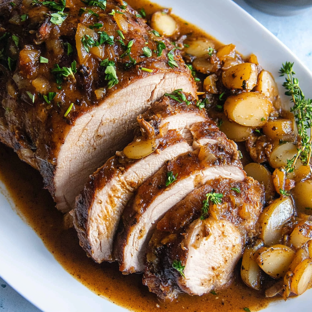 Recipe preparation for Crock Pot Pork Tenderloin