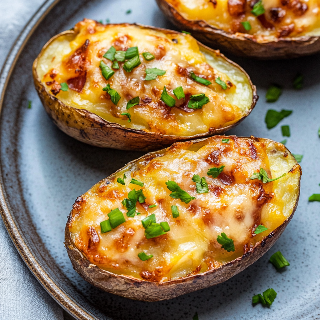 Recipe preparation for twice baked potatoes