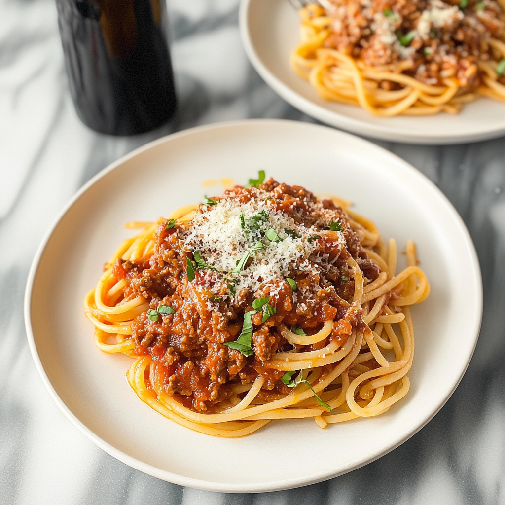 Recipe preparation for Turkey Bolognese