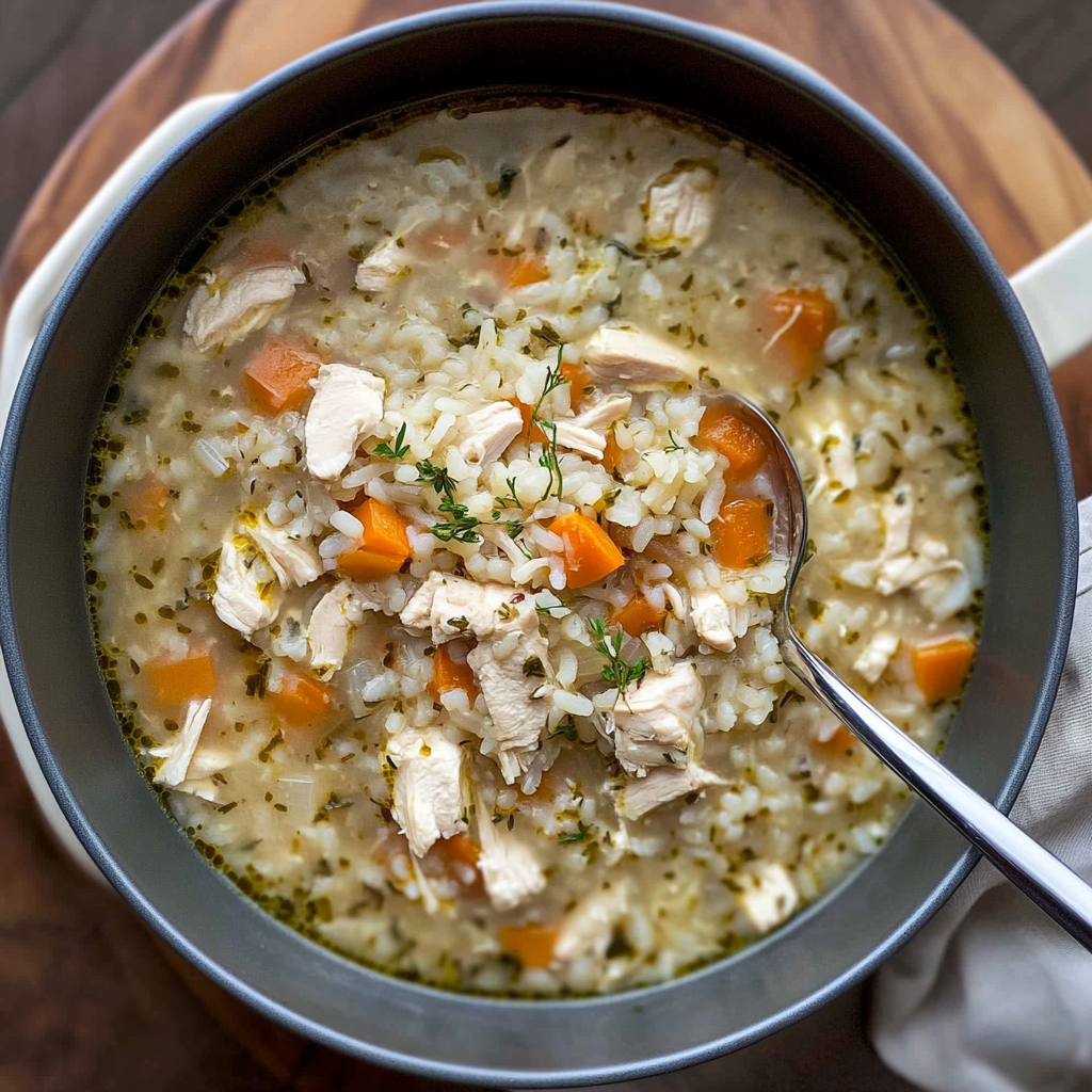 Recipe preparation for Homemade Chicken And Rice Soup