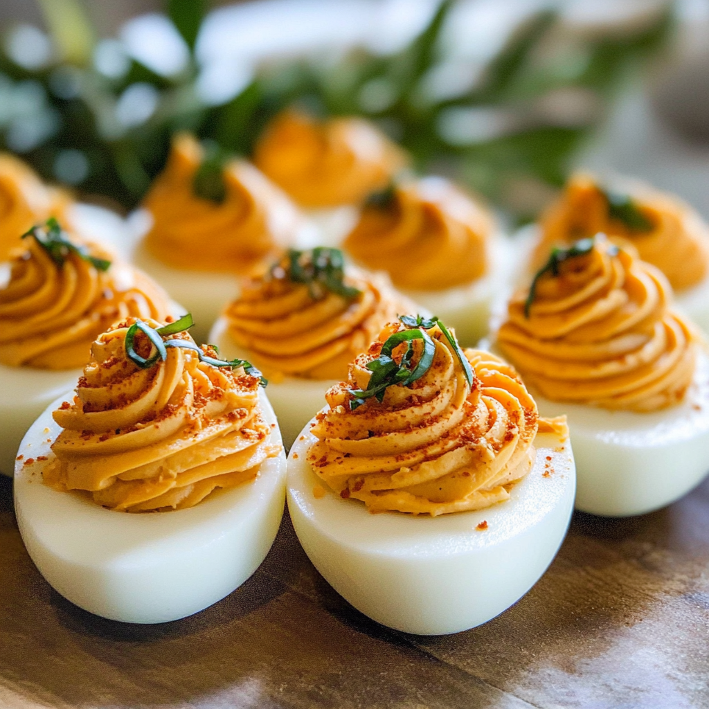 Recipe preparation for thanksgiving deviled eggs