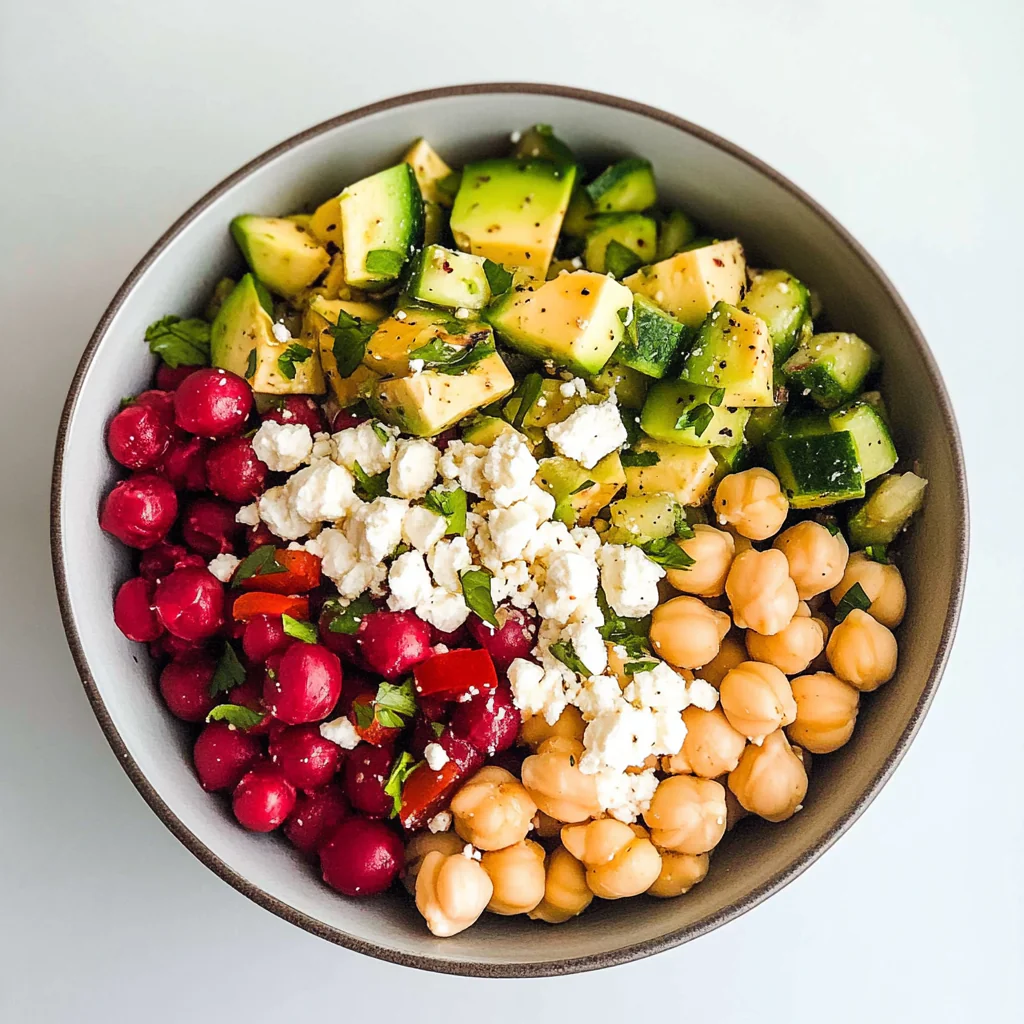 Recipe preparation for HEalthy Mediterranean Chickpea Salad