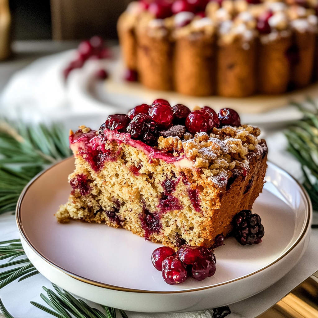 Recipe preparation for Cranberry Bliss Coffee Cake