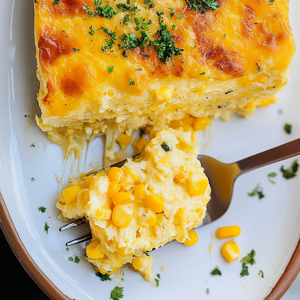 Recipe preparation for Corn Souffle